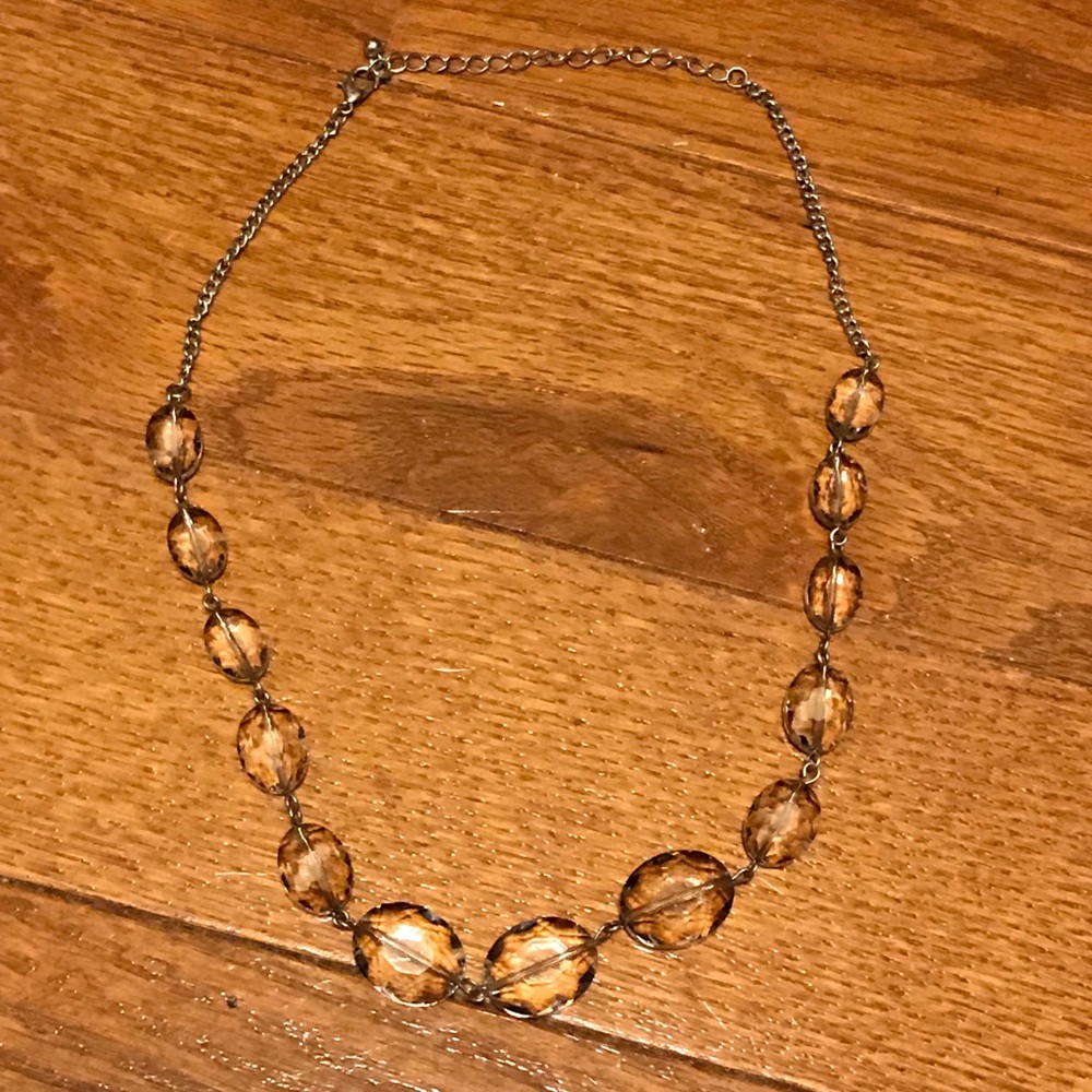 Clear beaded necklace
